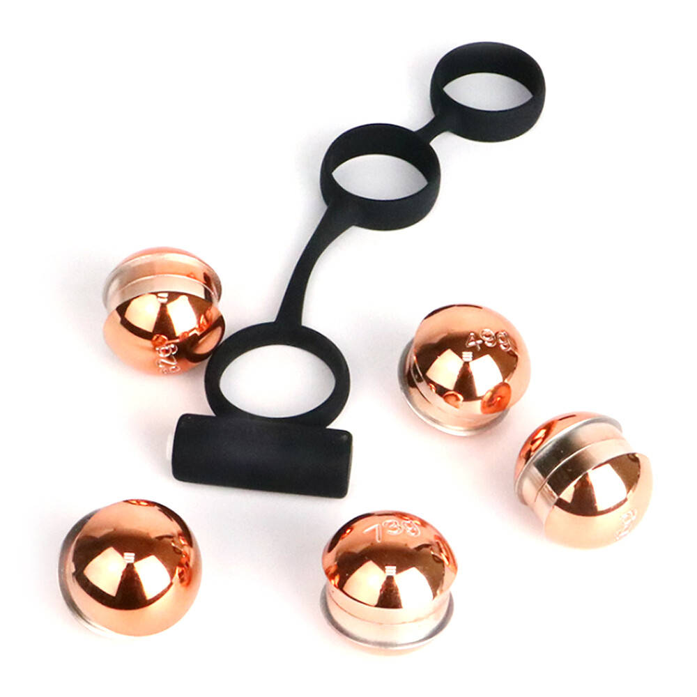 6PCS/Set Ball Trainer Weight Hanger Stretcher Penis Extender Exercise, 3 Loop