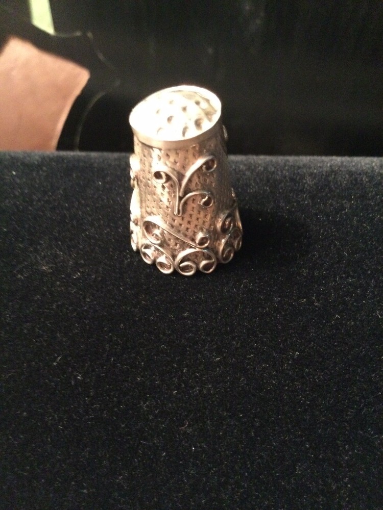 sterling silver thimble vintage