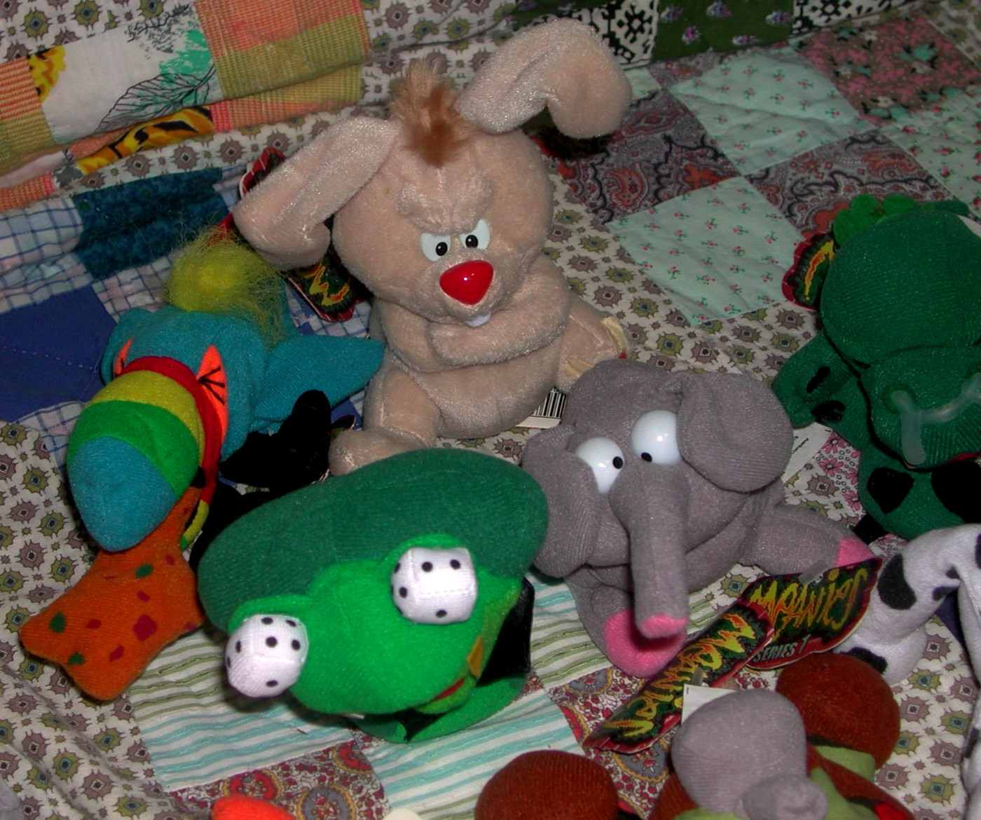 1 LOT OF 13 DIFFERENT MEANIES SERIES 1 STUFFED TOYS WITH TAGS