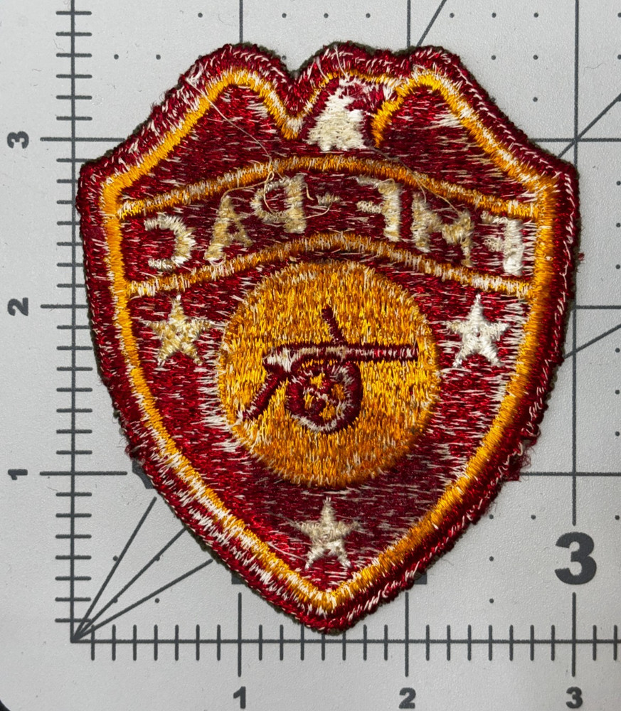 WW 2 USMC FMF-PAC Artillery Patch Inv# K8360