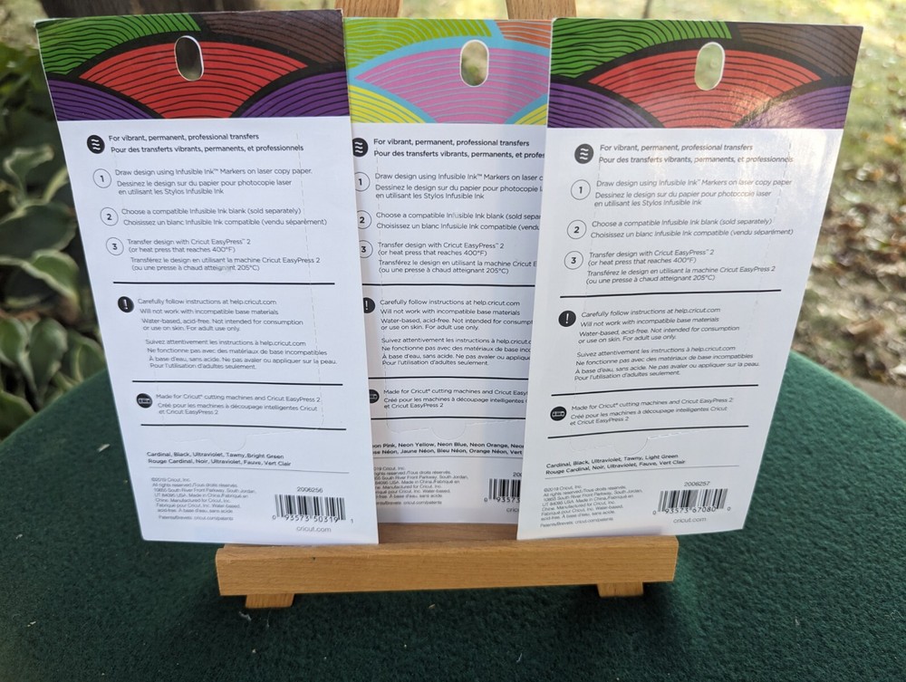 Cricut Infusible Ink Pens ( 1) .04 Basic & (2) 1.0 Basic And Neon