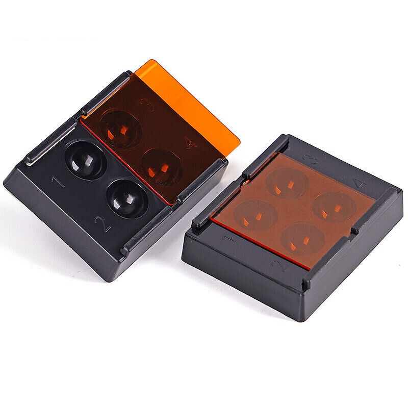 5 Pcs Dental Plastic Shading Light Teeth Patch Organizer Case Veneer Storage Box