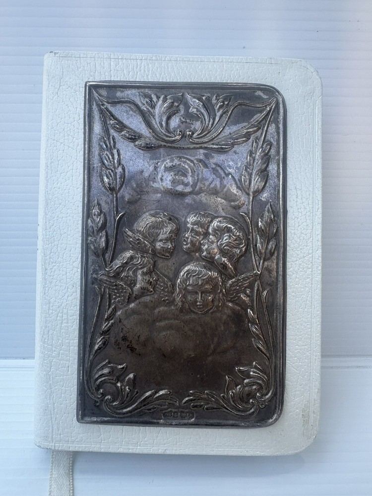 Sterling Silver Front Covered Pocket Bible Hallmarked