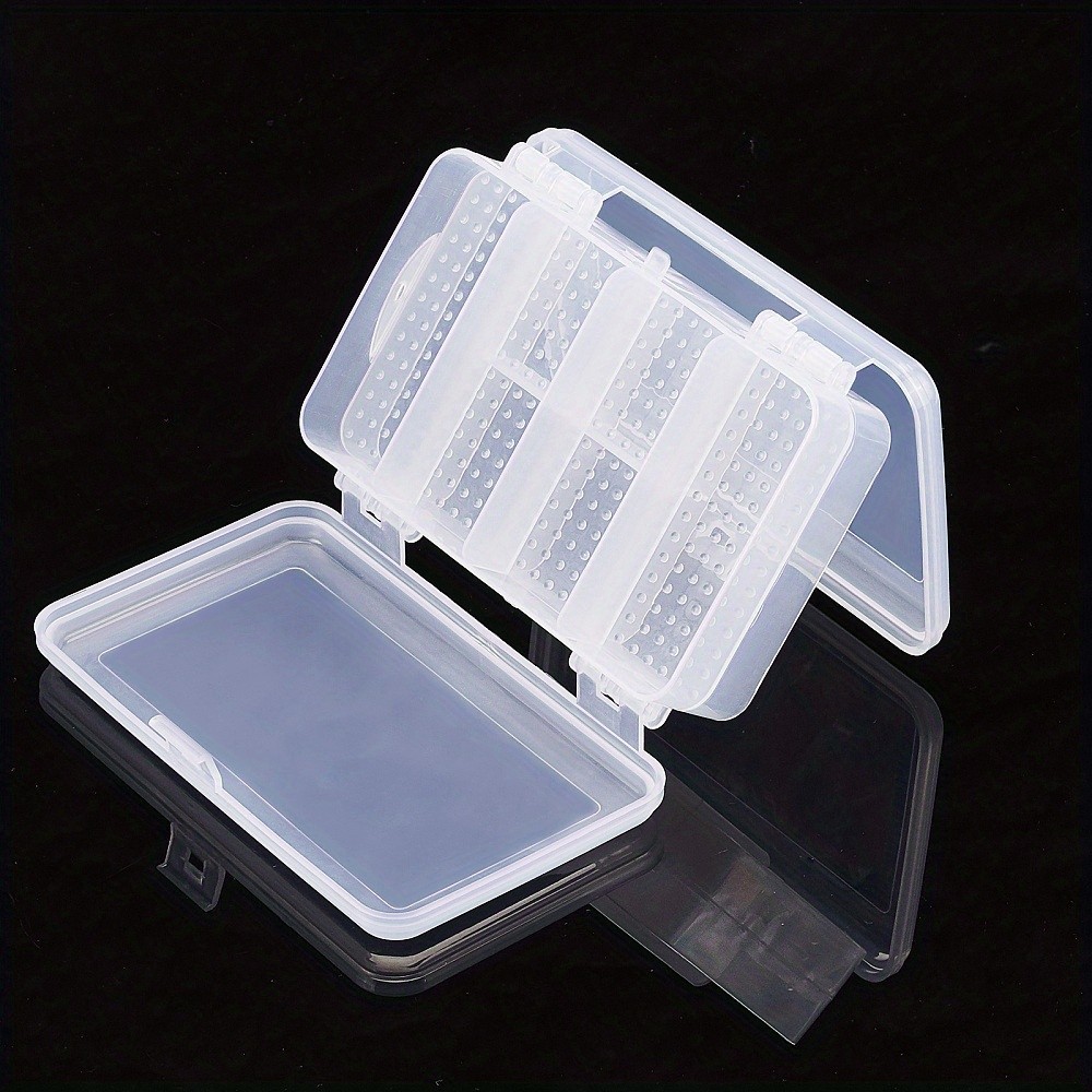 3pcs Double Layer Plastic Storage Container Portable Storage Organizer with 10