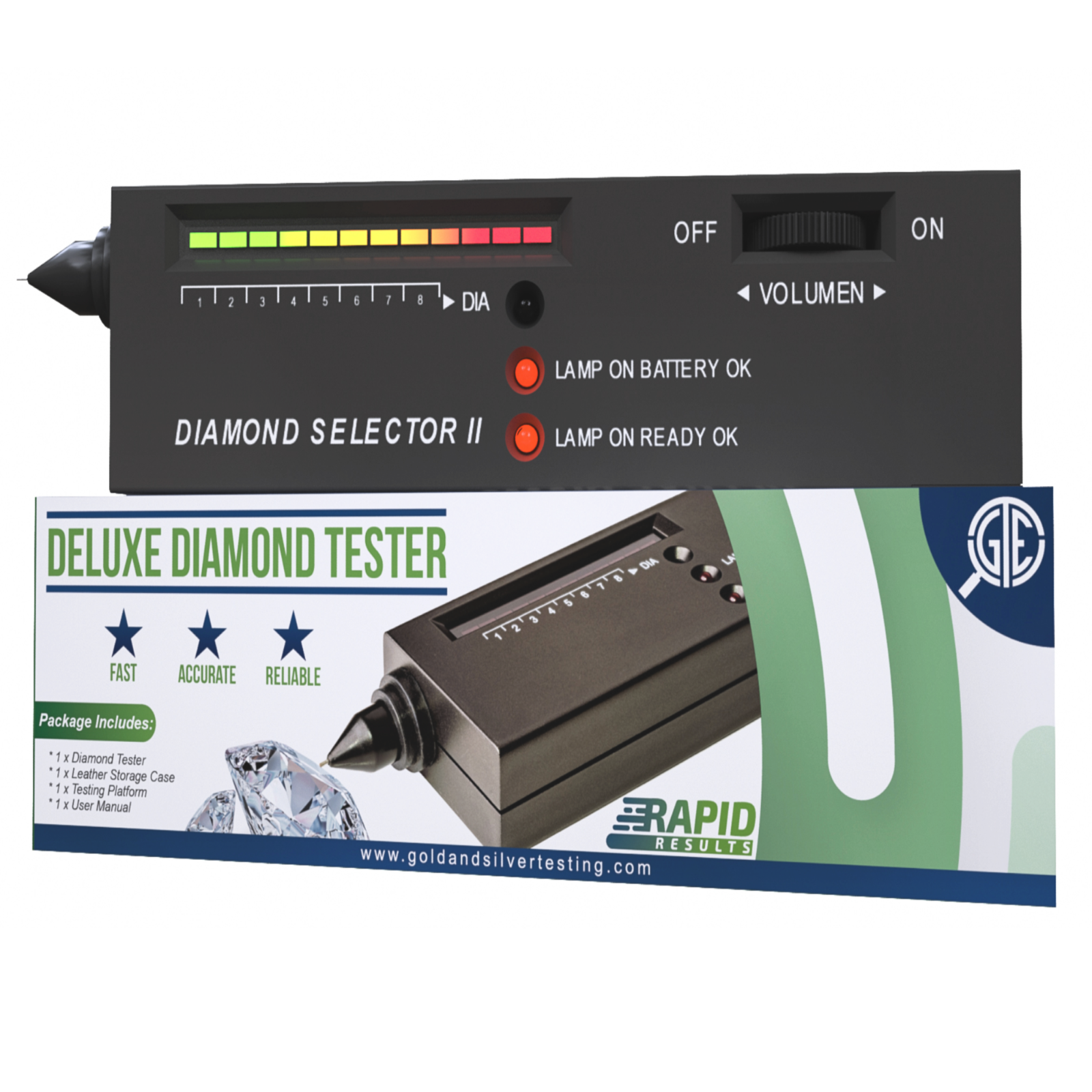 Diamond Tester Selector Gemstone Testing Kit Digital Electronic Magnifier Tool