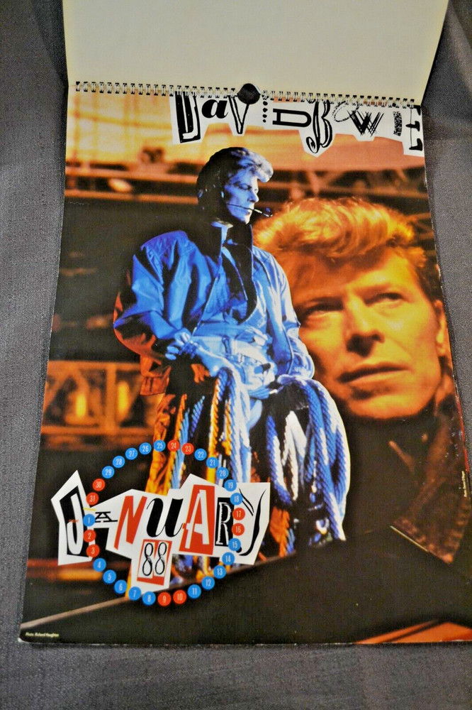 Vintage David Bowie 1988 Calendar EUC HTF
