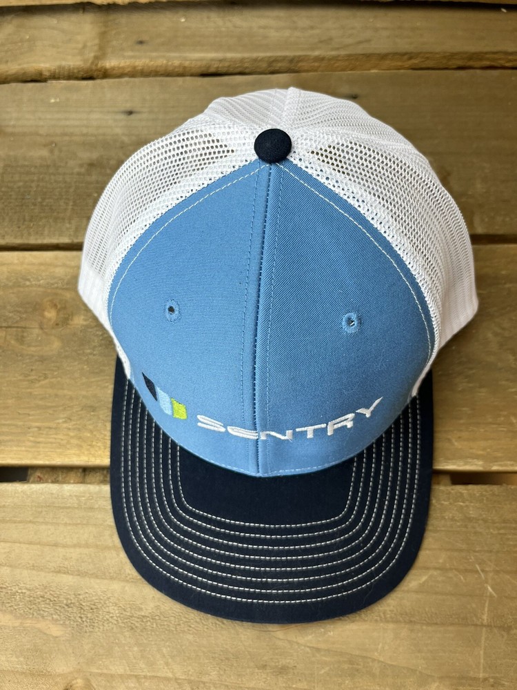 Sentry Blue Snapback Baseball Hat Cap Richardson