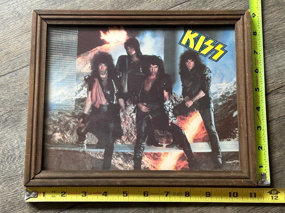 KISS Photo Glass Mirror Carnival Boardwalk Animalize Vintage Kiss Memorabilia B