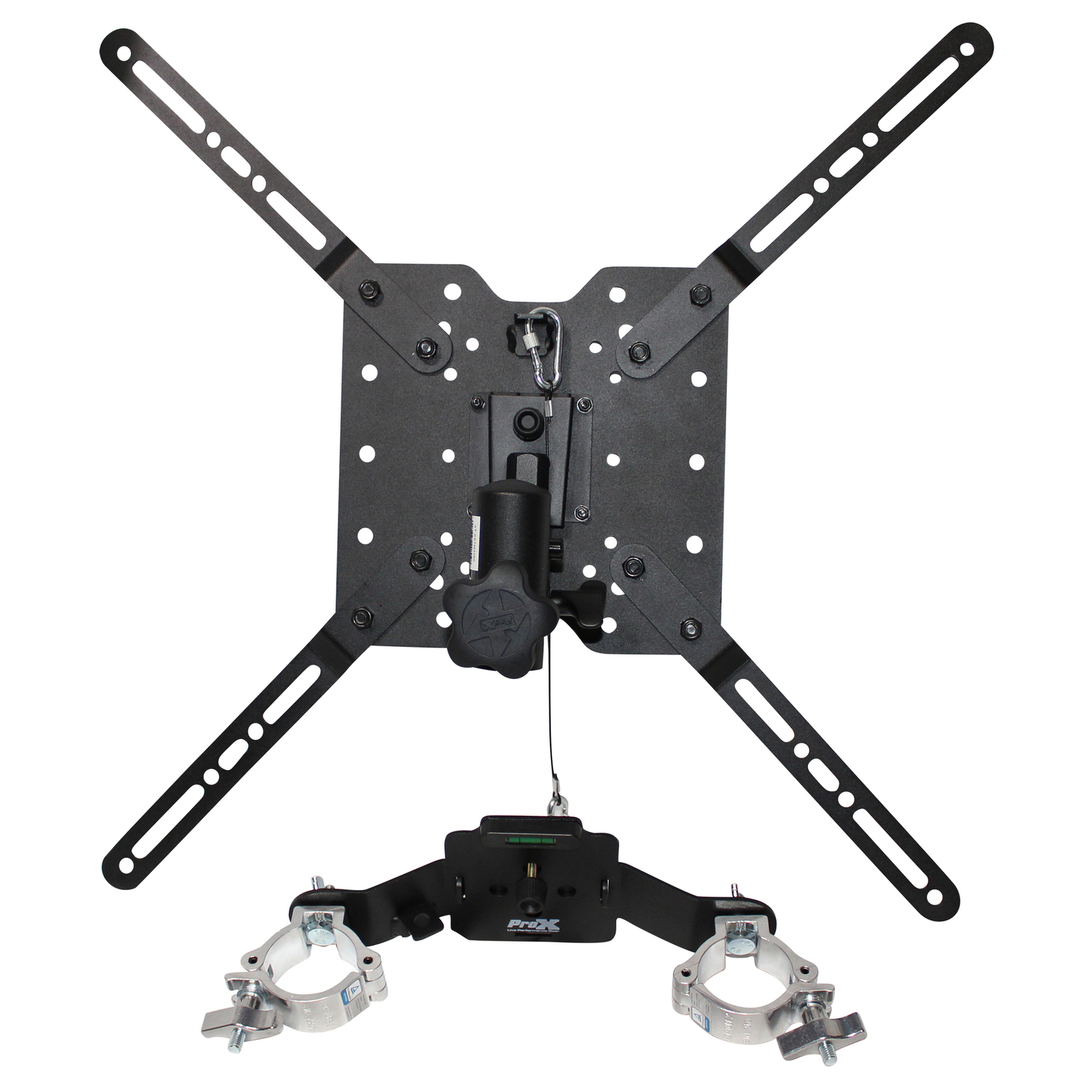 ProX XT-MEDIAMOUNT 32-80" TV Bracket Clamp w/Vesa Mount 4 F34 F32 12" Bolt Truss
