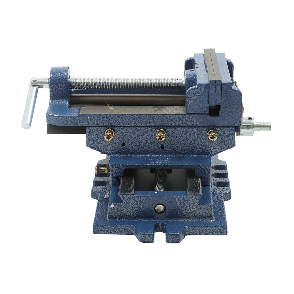 5" Heavy Duty Cross Drill Press Vise Slide Metal Milling 2 Way Clamp Machine Set