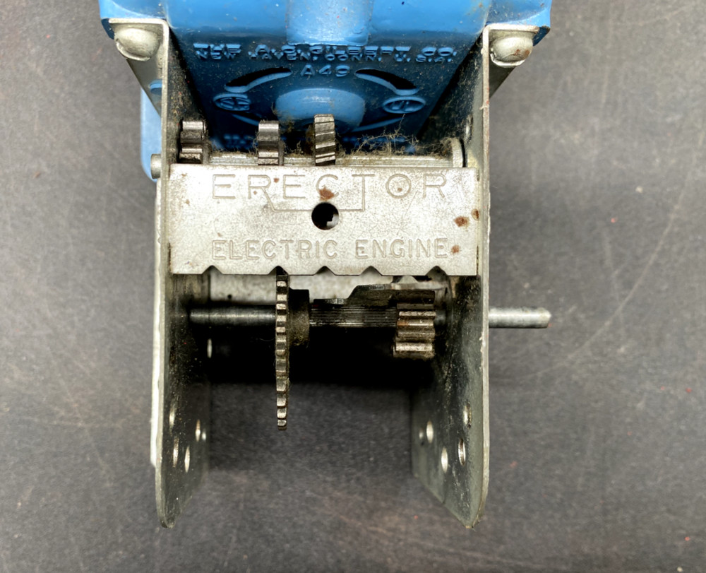 A.C. GILBERT ERECTOR PART 110-120 VOLT A-49 ELECTRIC ENGINE, WORKING!
