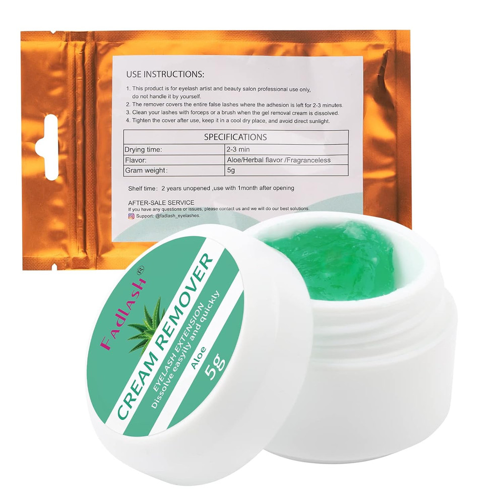 Lash Remover for Professional Eyelash Extensions Dissolves Powerful Cream Lash R