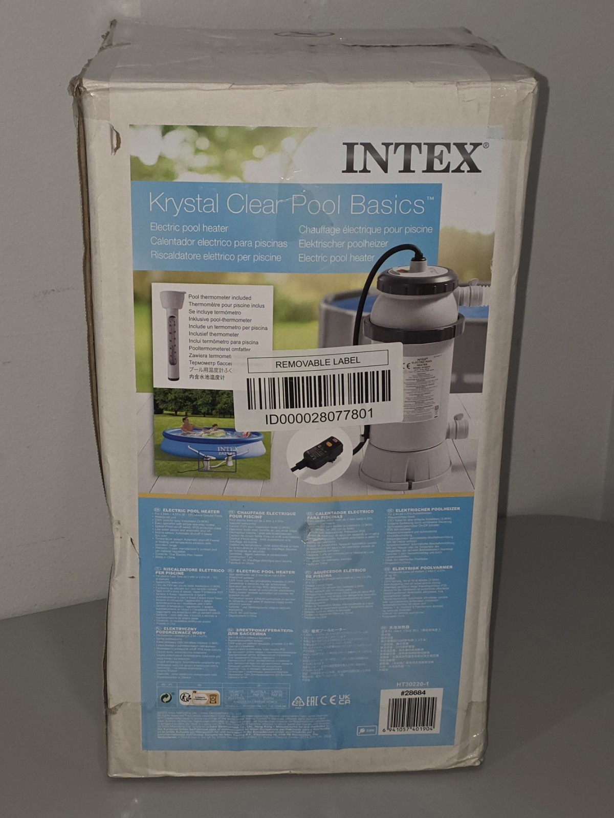 Intex M Pool Heater 28684 HT30220-1 #6941057401904 EU EUROPEAN PLUG - OPEN BOX