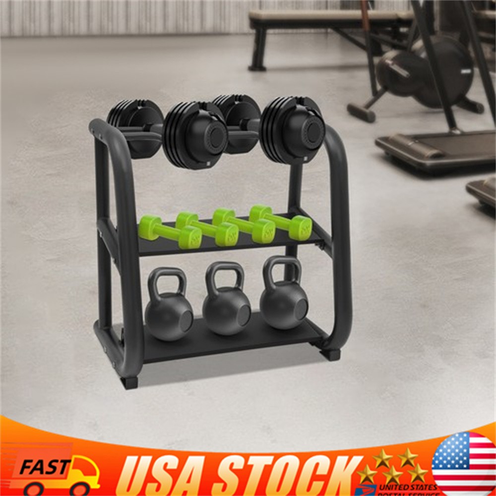 Kettlebell Storage Rack Dumbbell Stand Multifunctional Weight Stand 220lb