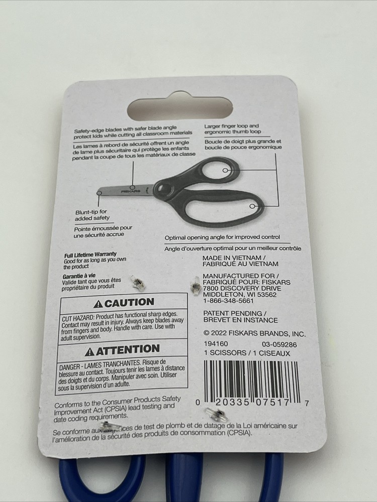 Fiskars 5” Blue Kids Scissors