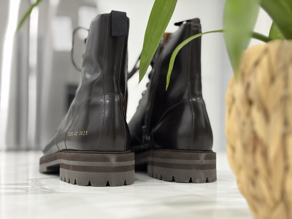 common projects Men’s combat Boot Brown Size 42