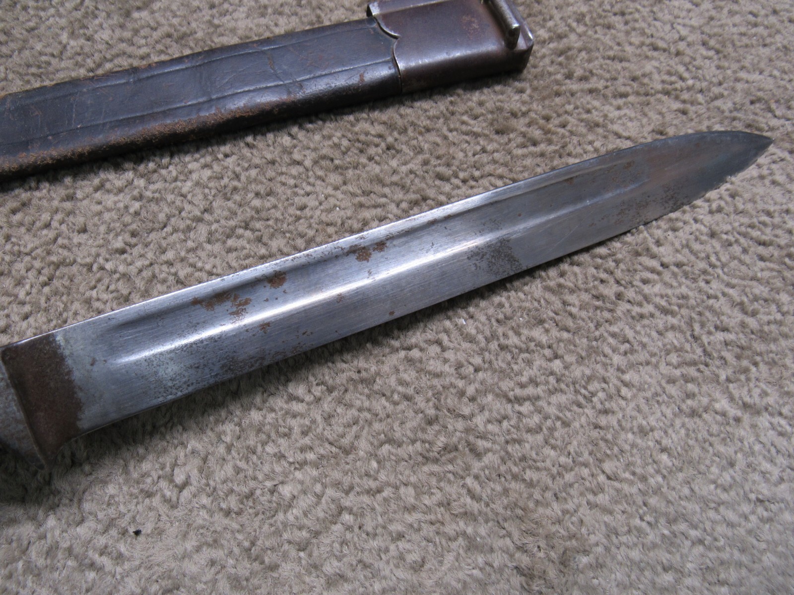 Danish M1889 Krag Jorgensen Bayonet w/ Scabbard Dated 1891 WK & C Mfg