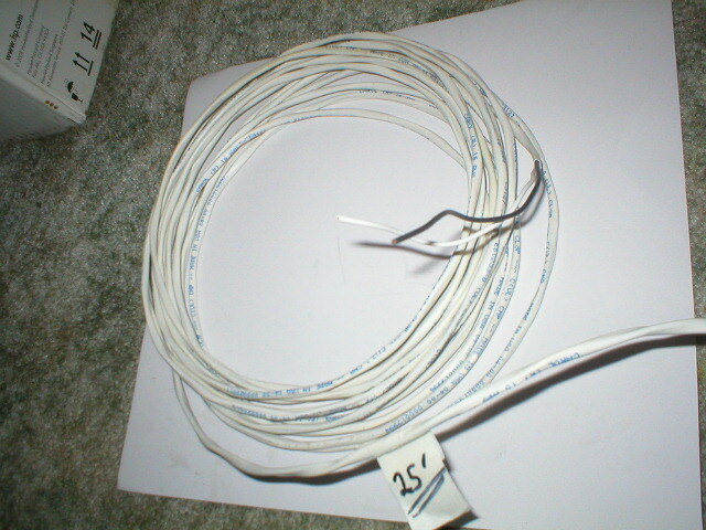 25' - CAROL 16/2 copper stranded twisted pair Black & White UNSHIELDED 60C E6