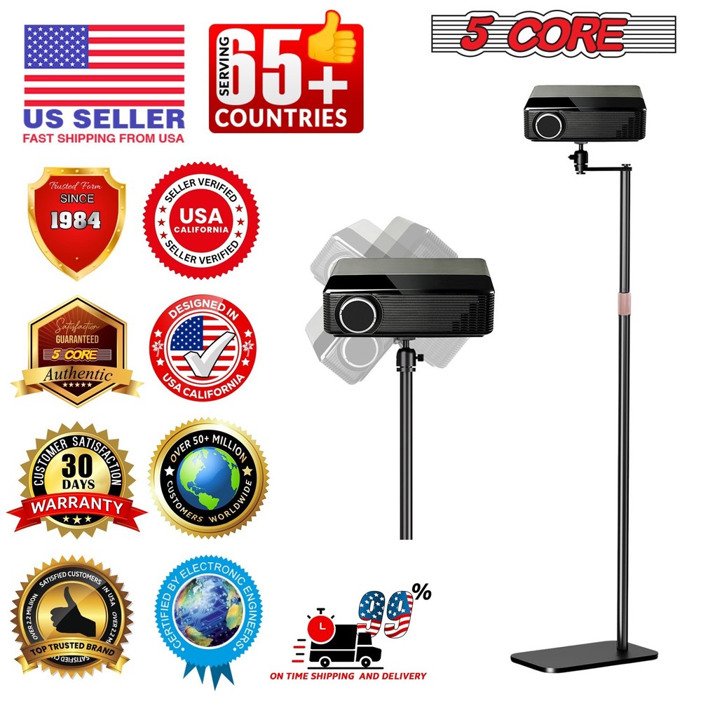 5 Core Projector Stand Floor Adjustable Heavy Base Universal Projectors Support