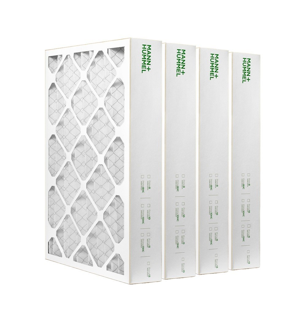 16x25x4 MERV 8 Pleated AC Furnace Air Filters.  4 Pack (Actual Depth: 3-3/4")