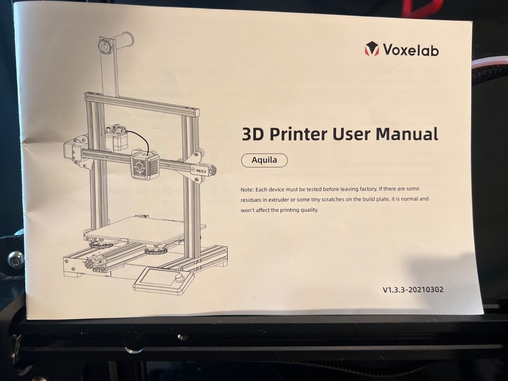Voxelab Aquila 3D Printer
