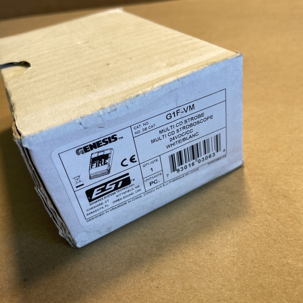 Edwards G1F-VM Multi CD Strobe 24VDC/CC White - NEW IN BOX