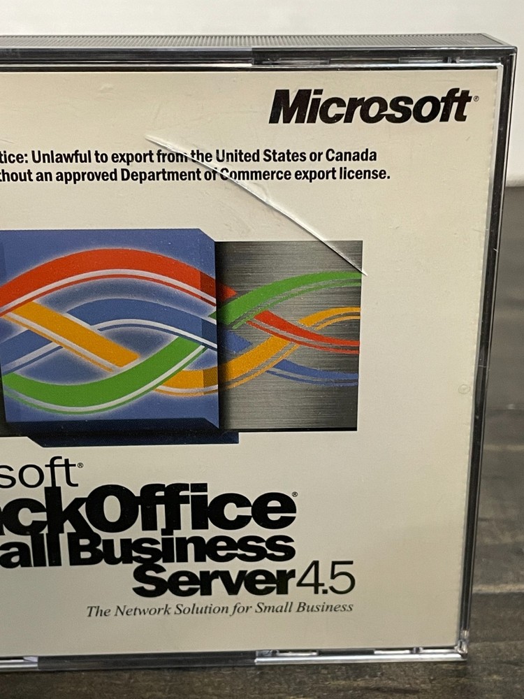 Windows BackOffice Small Business Server 4.0 PC Software Discs CDs 1997 Vtg