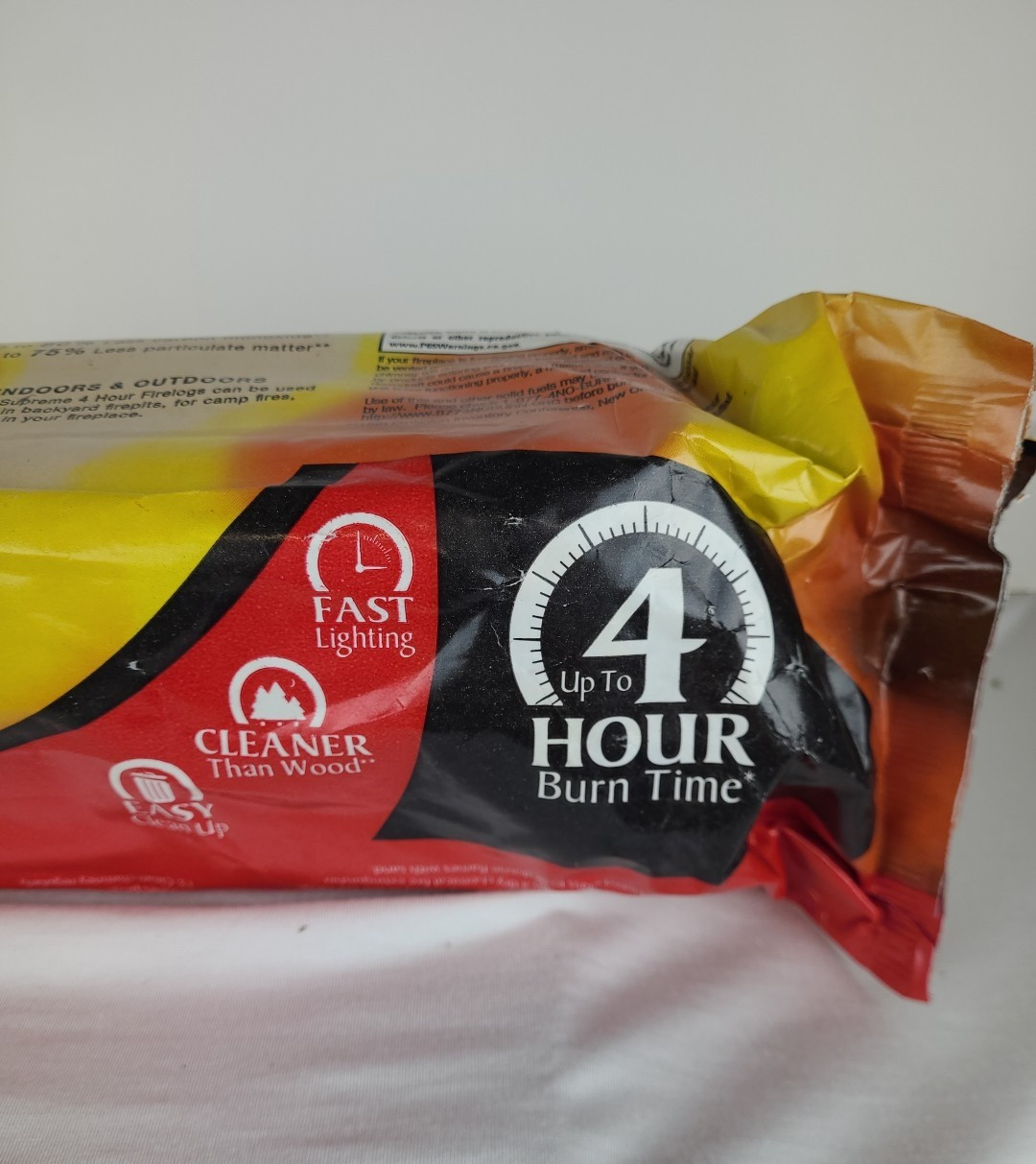 Fireside Supreme Firelog Starter Log 4 Hour Burn 4.8 lb Easy Cleanup Fast Start