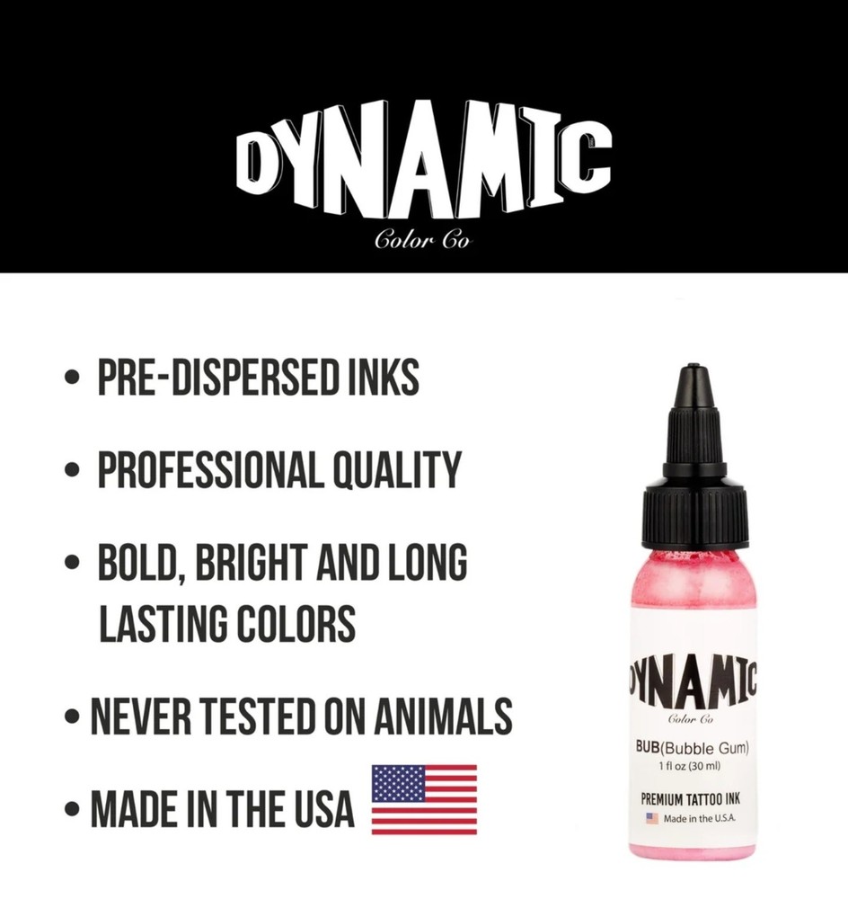 Dynamic Tattoo Ink Bubble Gum Pink