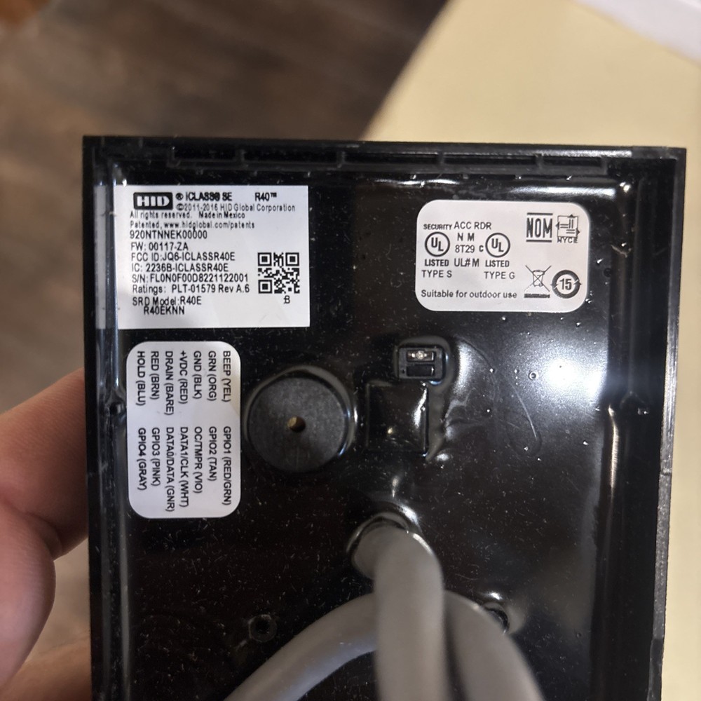 HID iCLASS SE R40 Wall Switch Reader 920NTNNEK00000 RFID