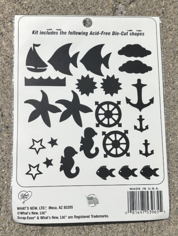 NAUTICAL THEME Embellishment DIE CUTS - 24 PIECE SET
