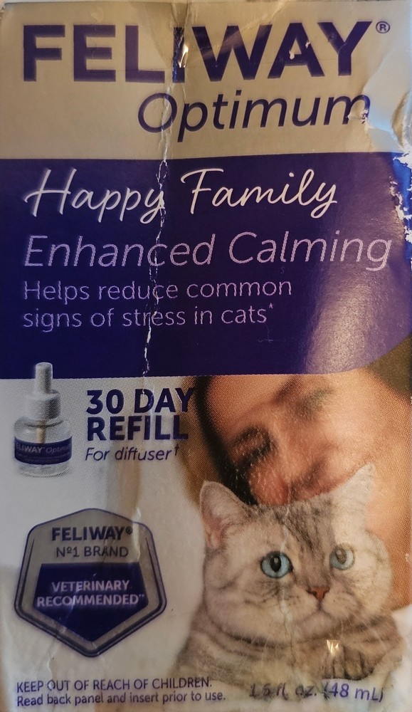 Feliway Optimum Cat Calming Diffuser Refill 48ml | Reduces Scratching & Stress |