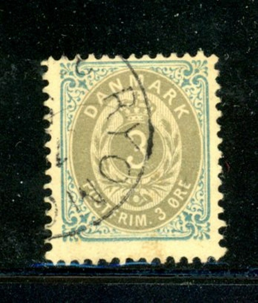 Denmark Scott # 25 - Used - CV=$15.00