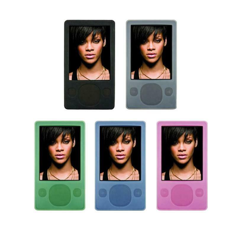 for Microsoft Zune 80GB 120GB MP3 Player Soft Silicone Rubber Skin Cover Case