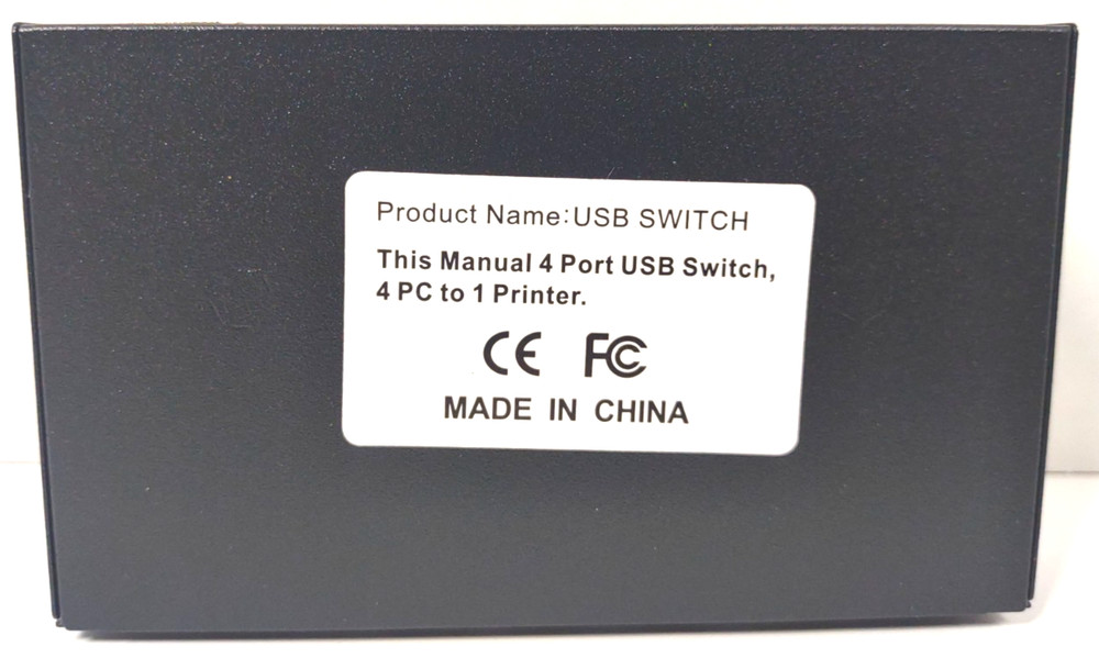 Portable 4-Port USB 2.0 Sharing for Printer /Scanner /Other USB Devices