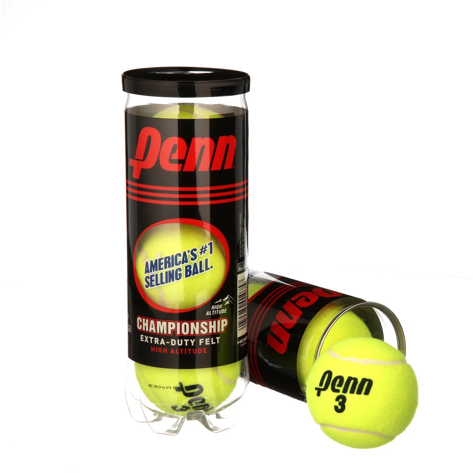 Championship Extra-Duty felt High-Altitude Tennis Balls (12 Cans, 36 Balls)