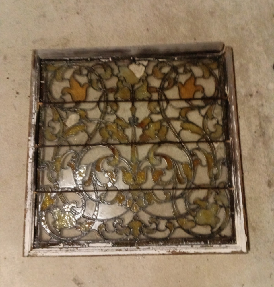 Antique Leaded stained glass window