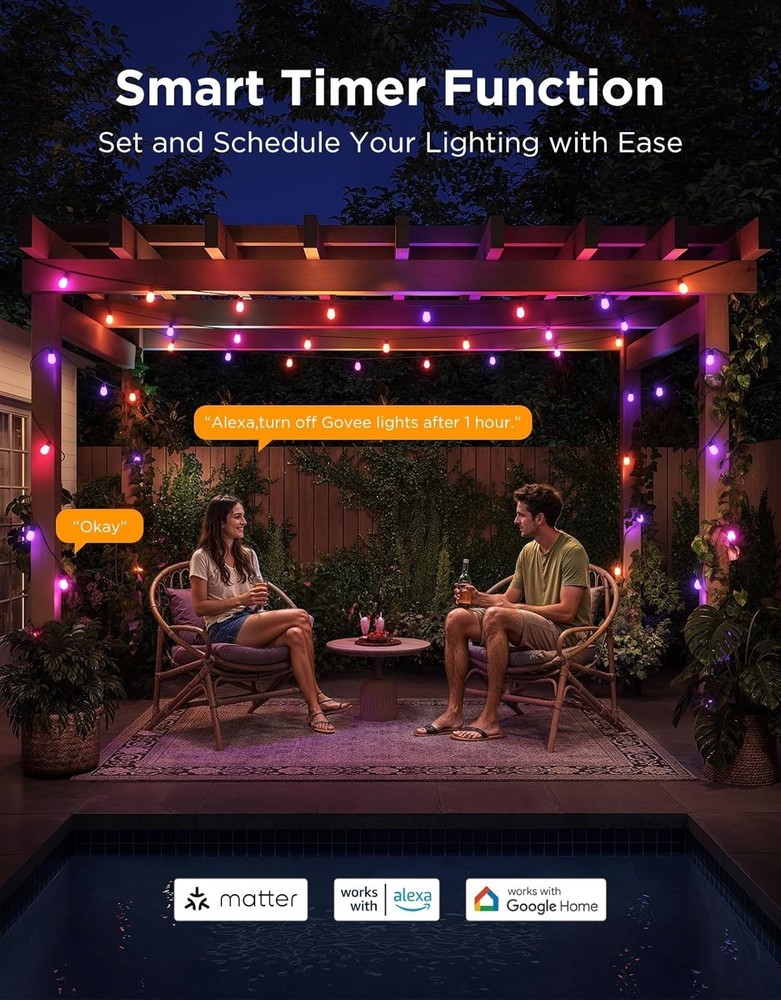 Govee Outdoor S14 Bulb String Lights 2 - 48ft