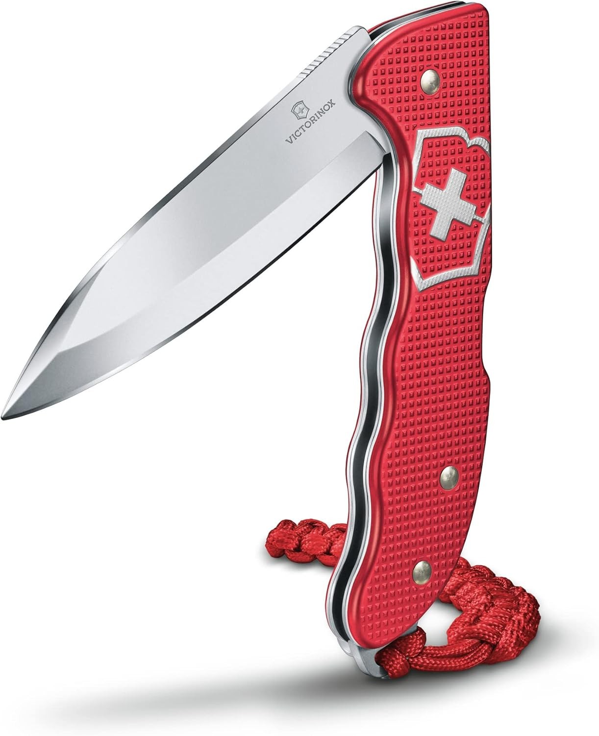 Victorinox Hunter Pro Red Alox Pocket Knife with Lanyard & Lock Blade 0.9415.20