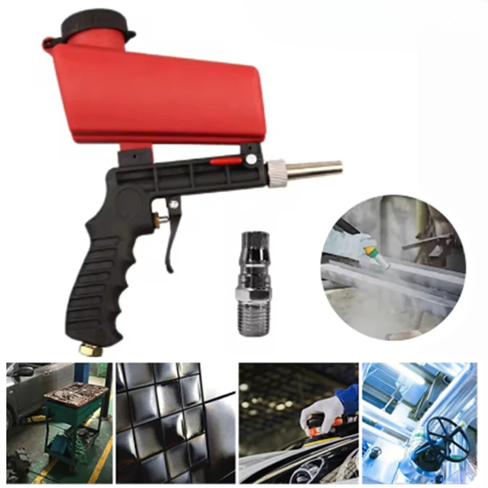 Sandblasting Gun 90 Psi Blaster Paint Spray Machine Gravity Pneumatic Handheld