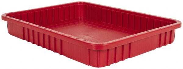 Quantum Storage DG93030 Red Dividable Grid Container: 22-1/2" x 17-1/2" x 3"