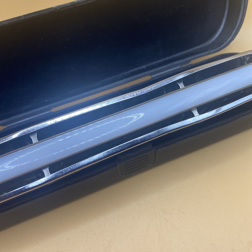 Vintage The Original Blue Danube Harmonica With Case