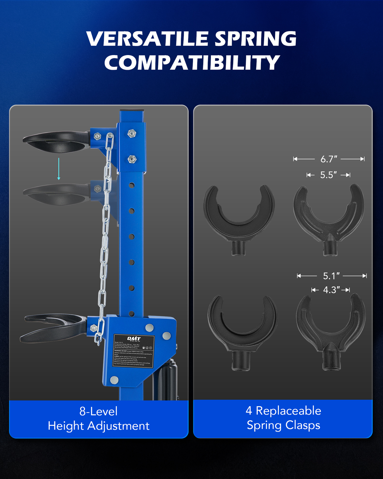 OMT Strut Spring Compressor 4.5 T Hydraulic Jack Coil Spring Compressor Tool