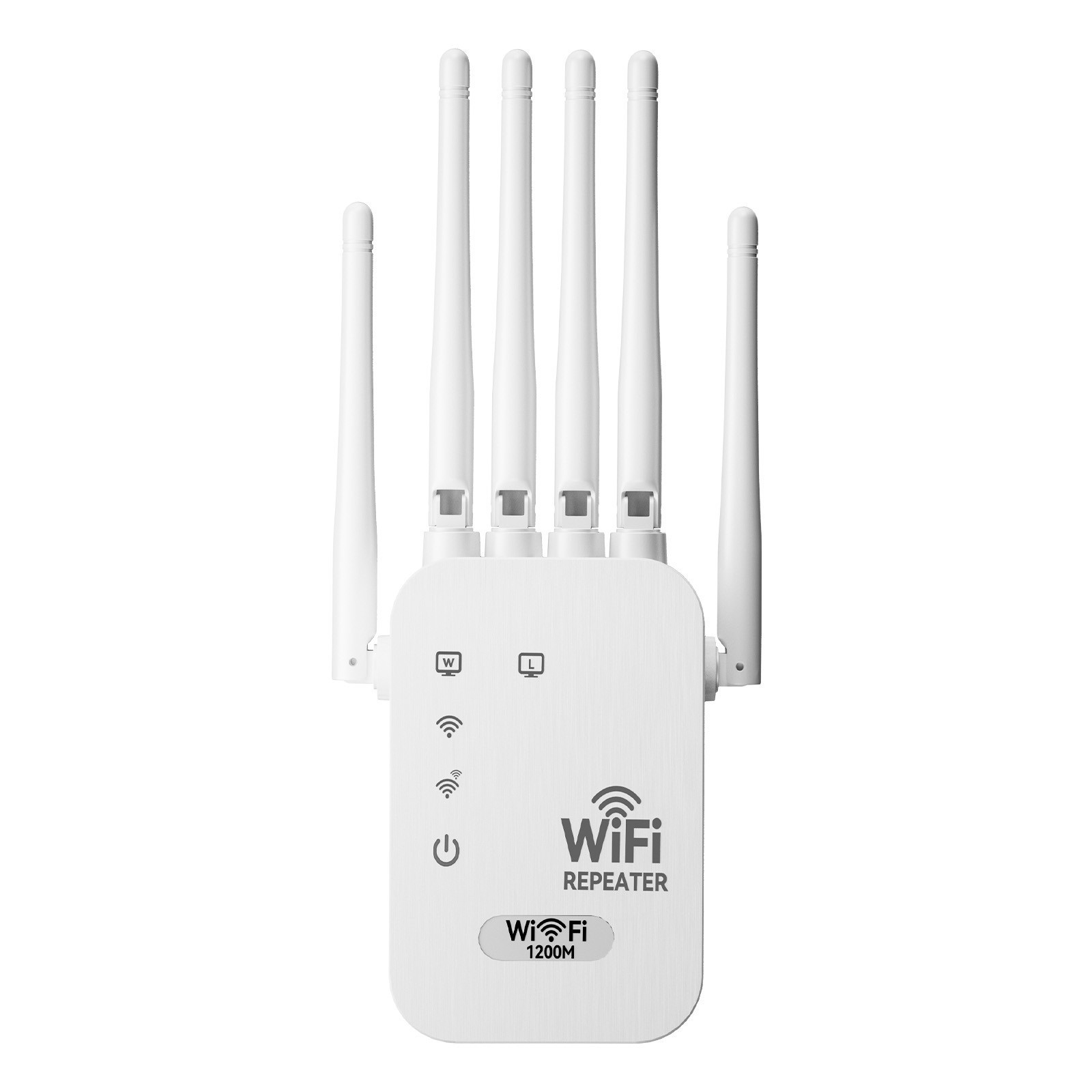 WiFi Extender 6-Antenna Strong Signal, 1200Mbps Dual Band (5GHz/2.4GHz) Booster