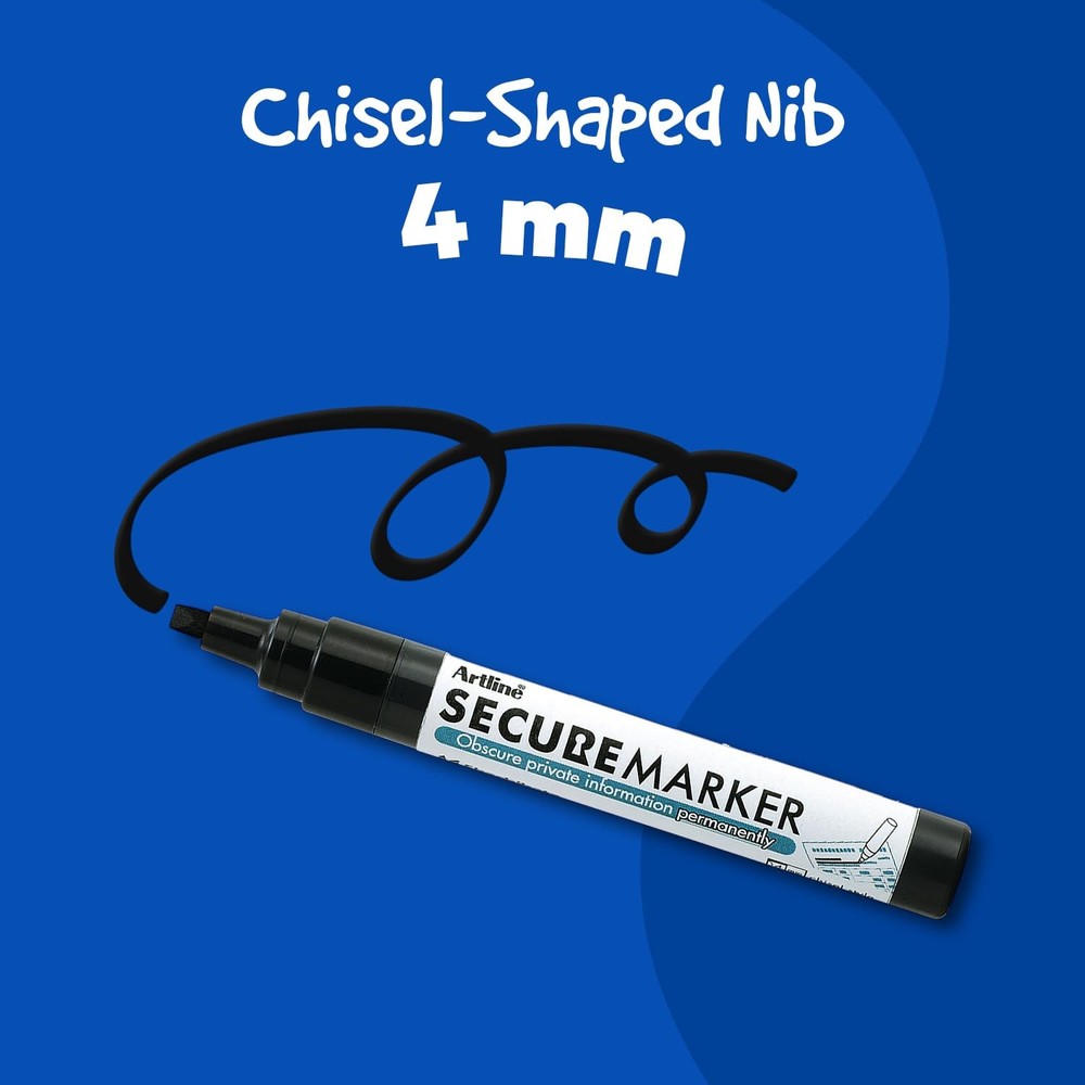 Secure Marker Redacting Pen | Blackout Marker | Blacks Out Private Informatio...
