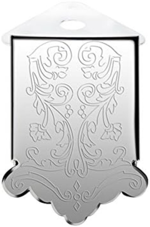 Alloy Mandolin Tailpiece with Silver Finish - 8 String Replacement Part