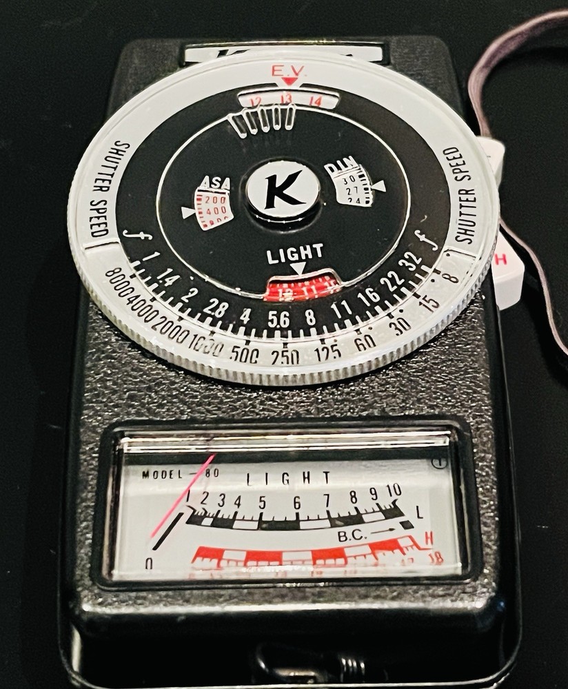Vintage Kalimar Camera Exposure Meter Model A-1 81M Original Leather Case