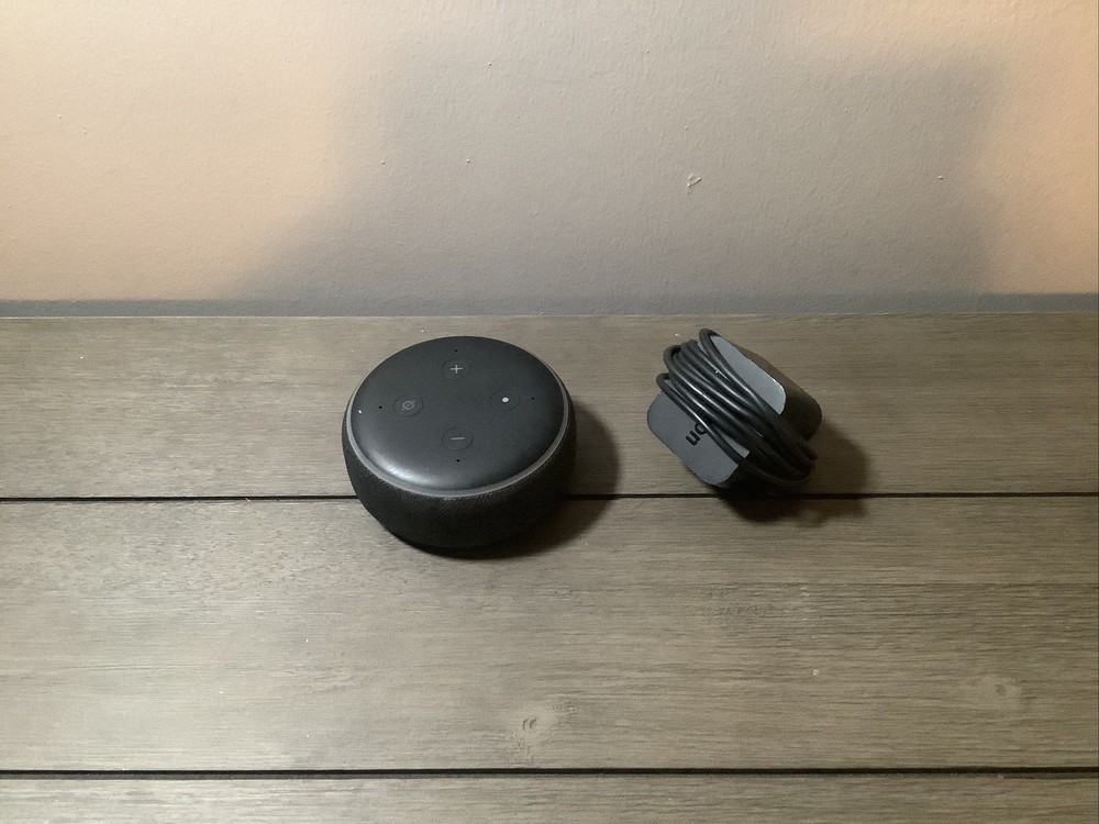 Amazon Echo Dot (3rd Generation) With Adapter - Charcoal Black