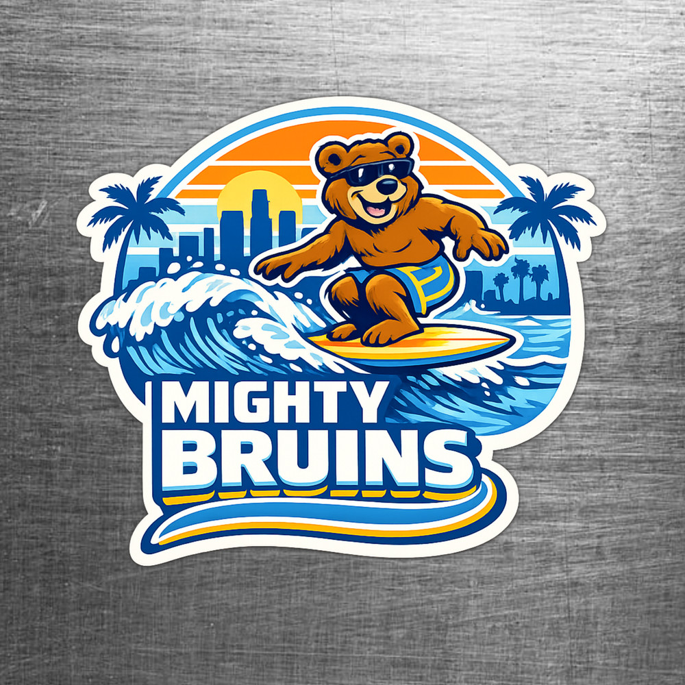 UCLA "Mighty Bruins" Custom Sticker