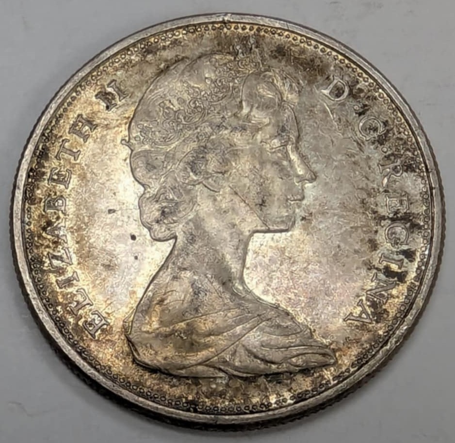 1966 Canada Half Dollar Silver Coin